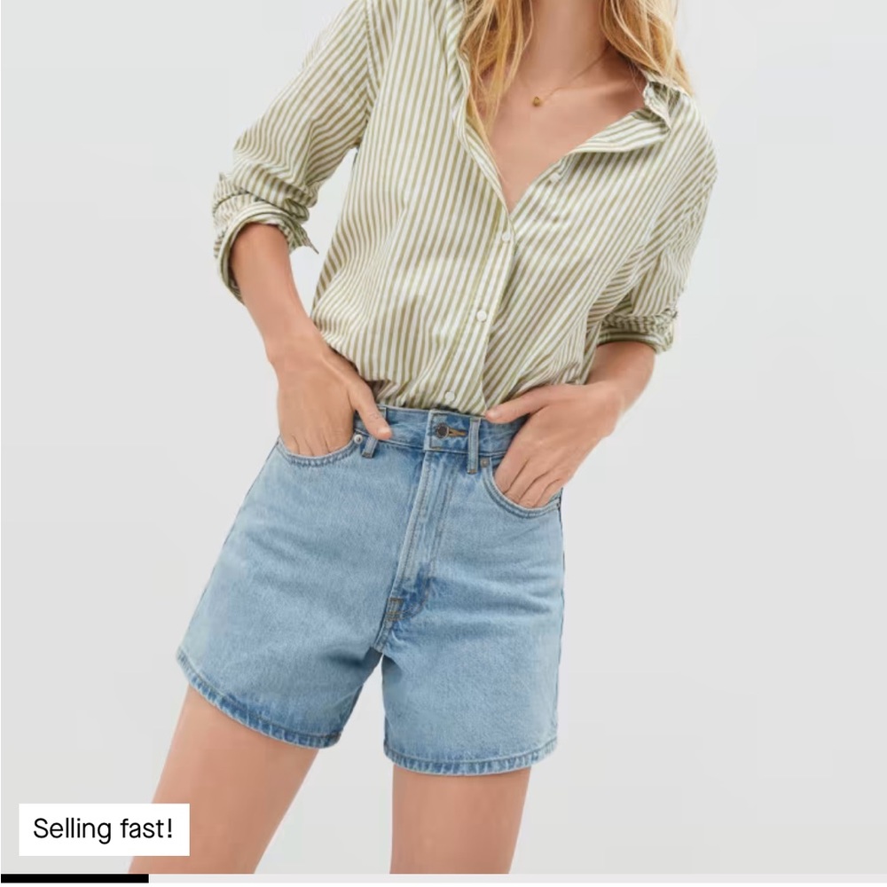 Everlane A-line Denim shorts